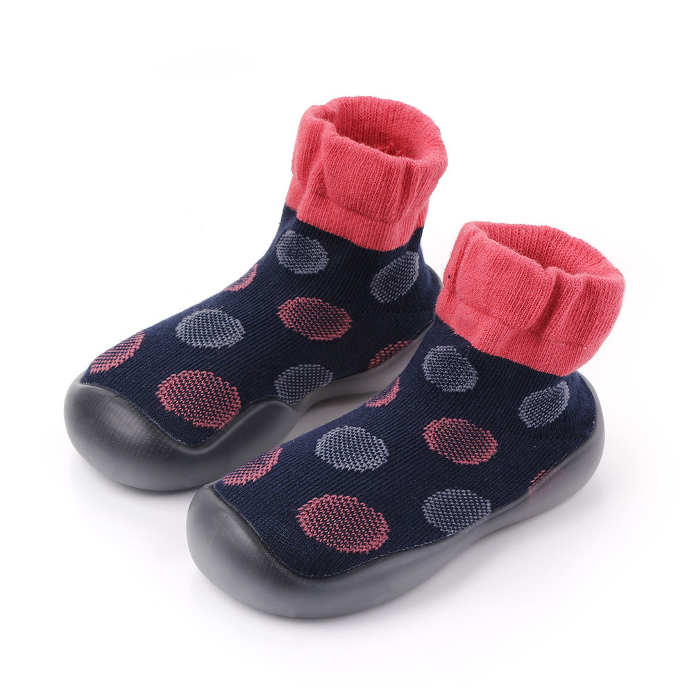 Title 18, Spring and autumn new polka dot baby toddler socks