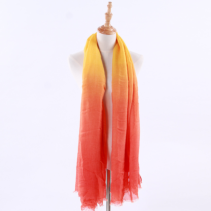 Title 6, Gradient cotton and linen contrast rainbow over...