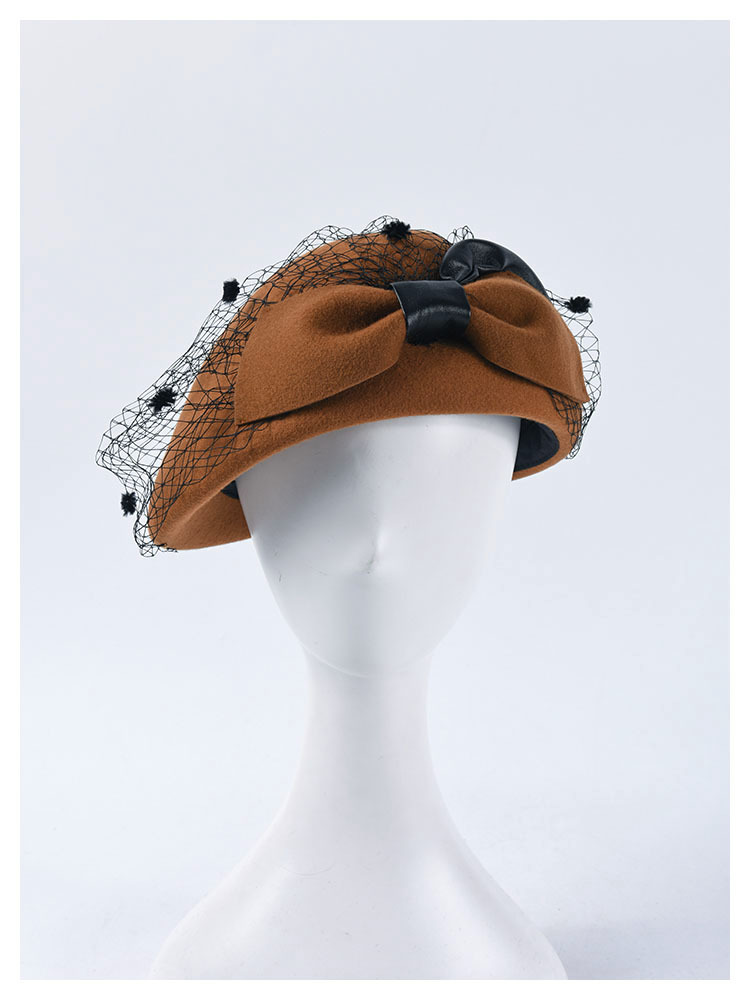 Title 3, Mesh bow wool wool beret