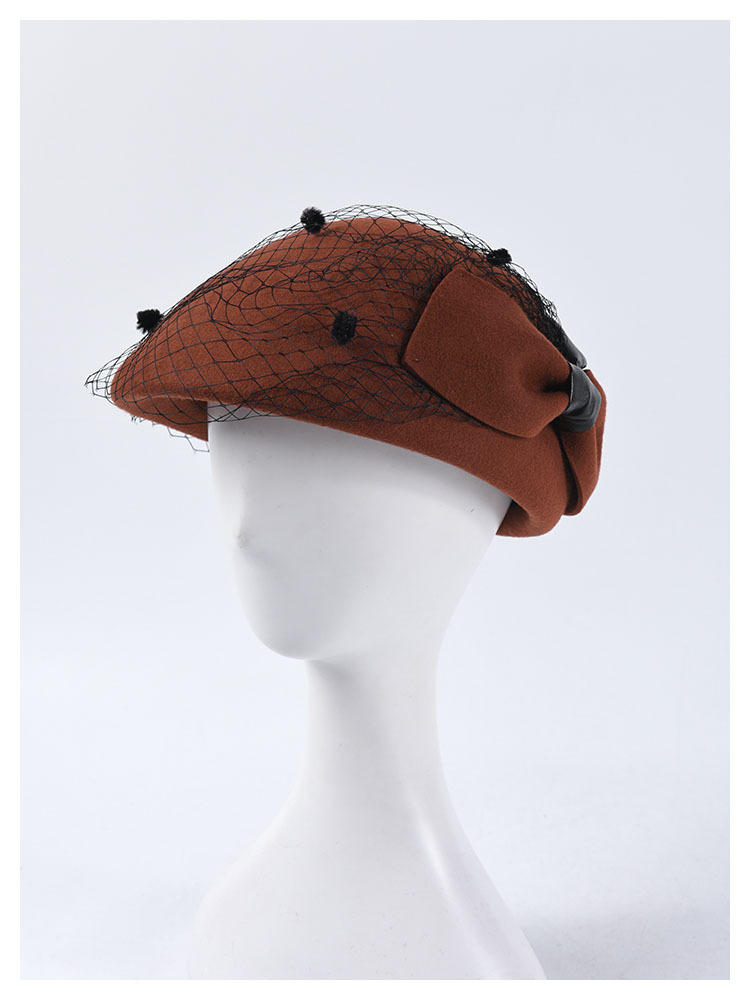 Title 6, Mesh bow wool wool beret