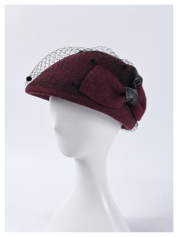 Title 8, Mesh bow wool wool beret