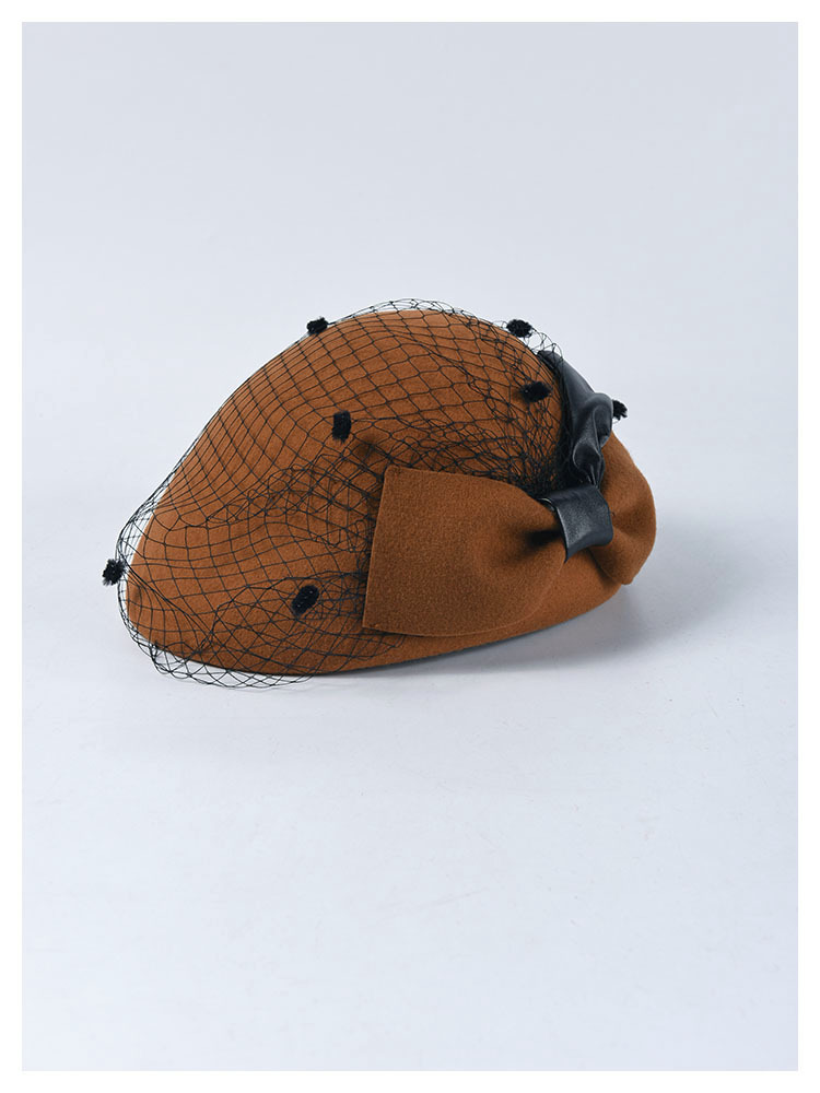 Title 14, Mesh bow wool wool beret