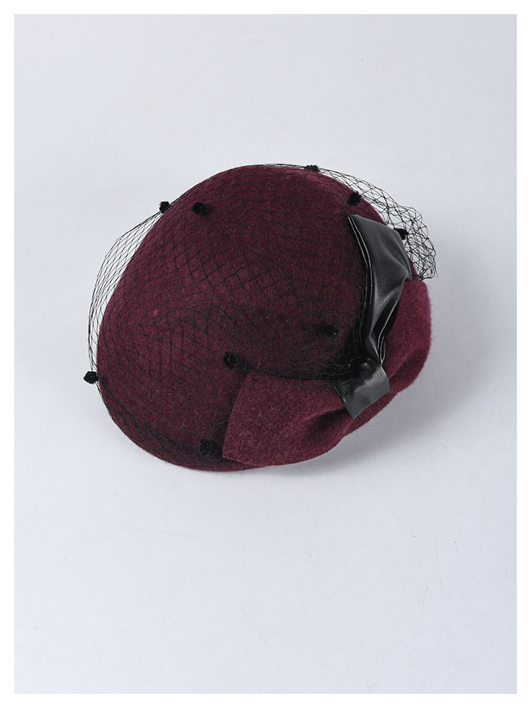 Title 17, Mesh bow wool wool beret