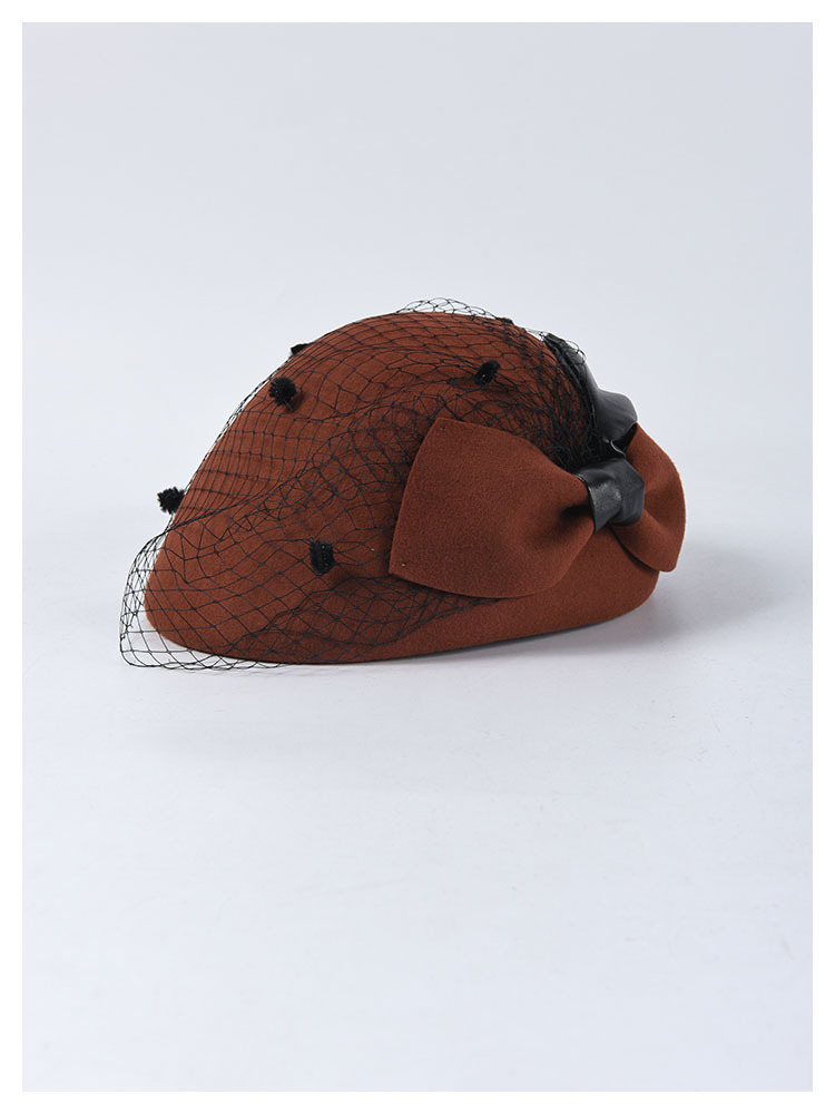 Title 18, Mesh bow wool wool beret