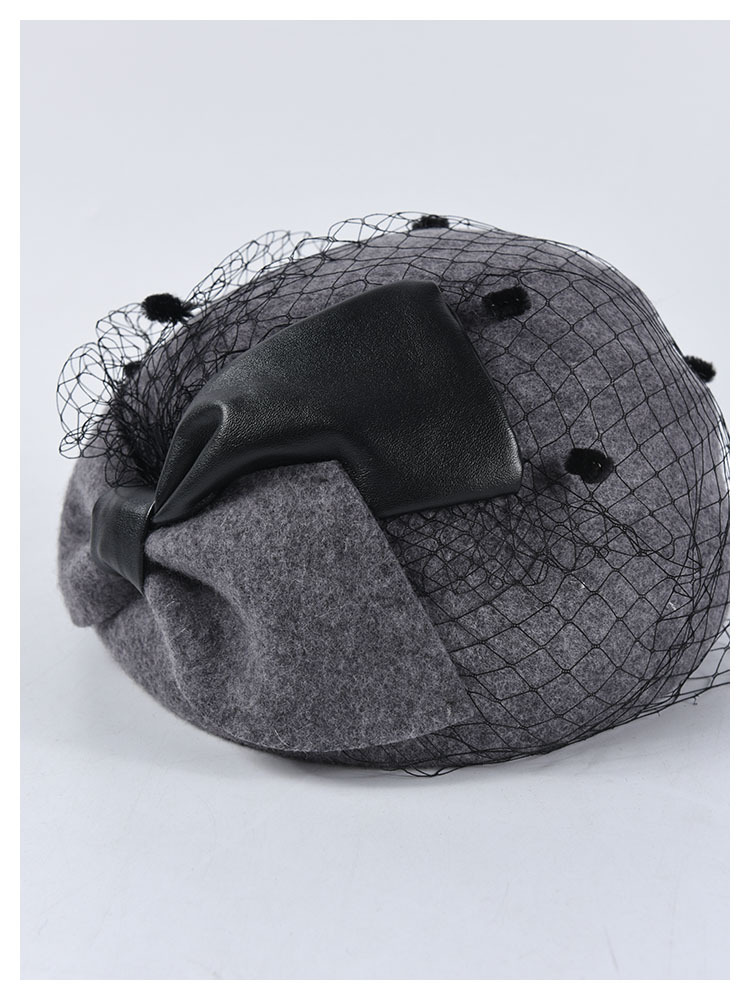 Title 25, Mesh bow wool wool beret