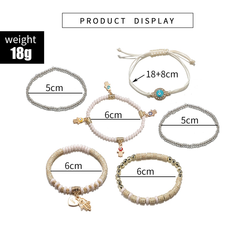 Title 2, Bohemian six-piece bracelet