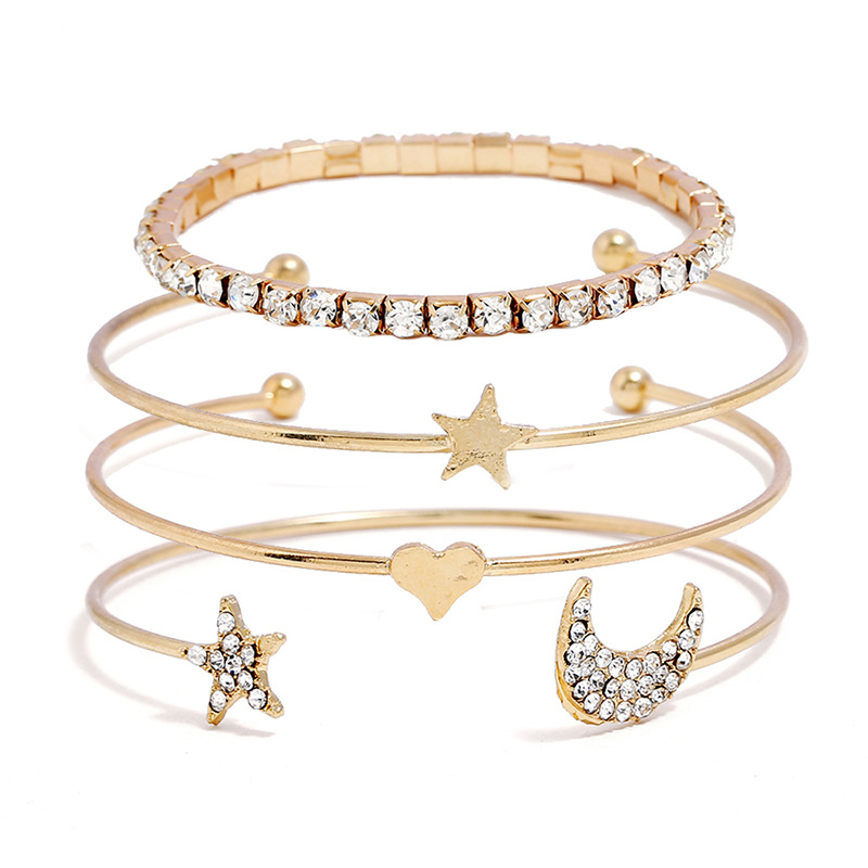 Title 2, Star Moon Bracelet Set of 4