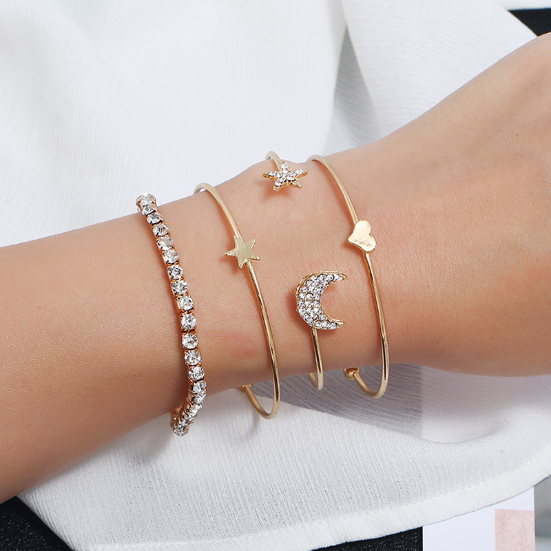 Title 4, Star Moon Bracelet Set of 4