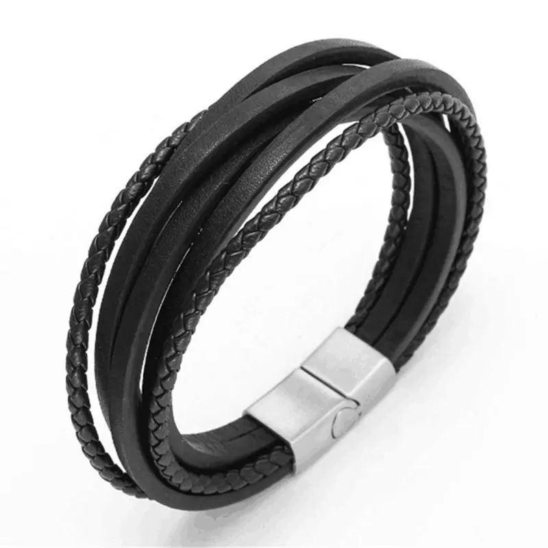 Title 1, Woven twist stainless steel buckle bracelet