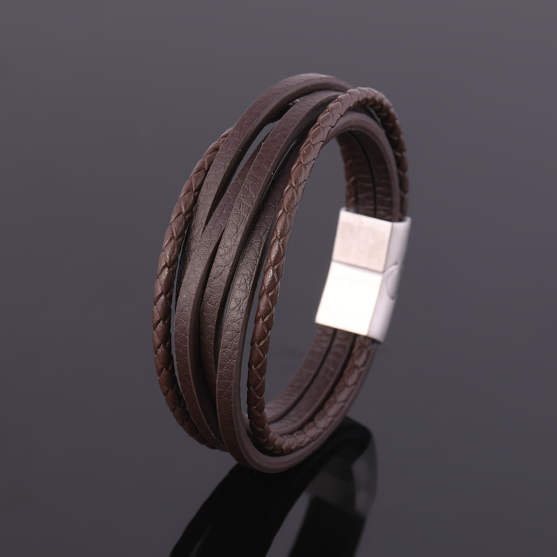 Title 2, Woven twist stainless steel buckle bracelet