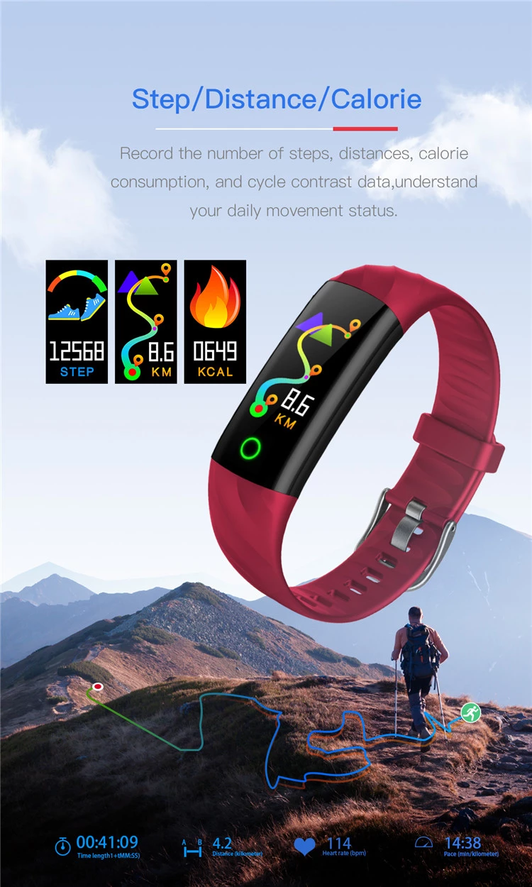 Multiple Sports Modes Smart Bracelet S5Fitness Tracker Band WithIP67 Waterproof