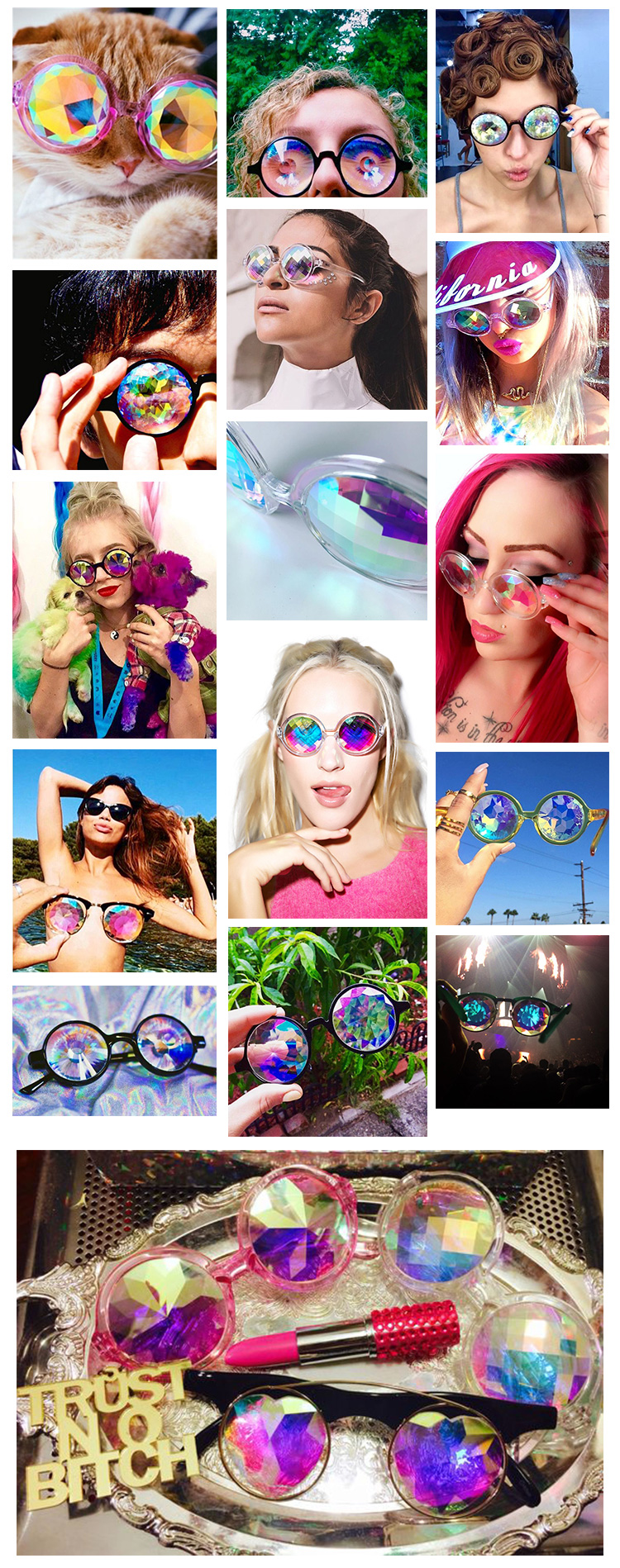 Title 2, Kaleidoscope Color Glasses