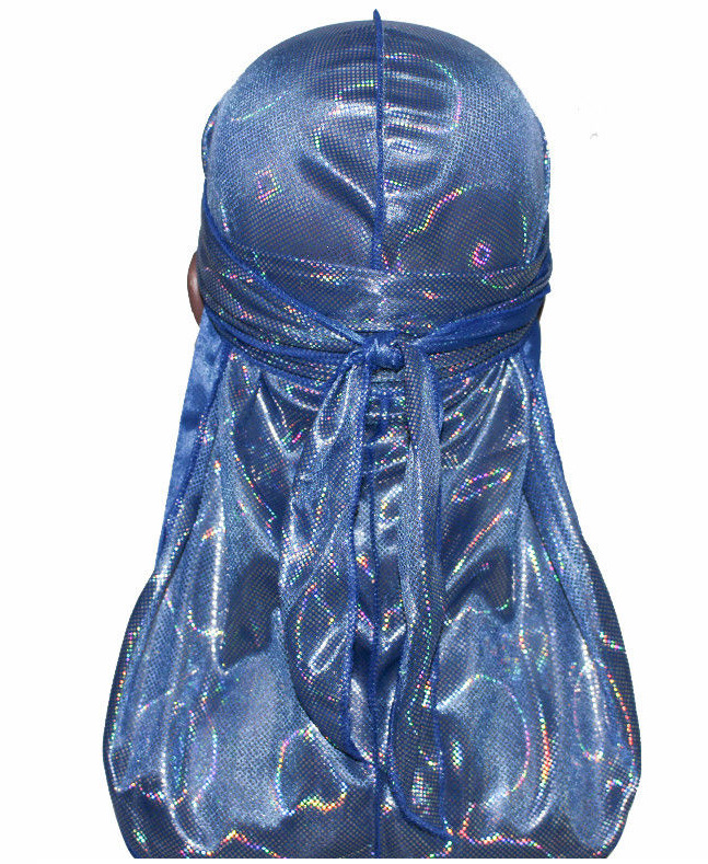 Title 8, Colorful Sparkly Silky Durags Turban Bandanas H...