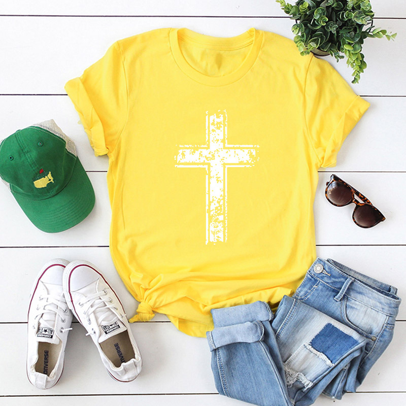 Title 5, Cross Cotton Short Sleeve Women