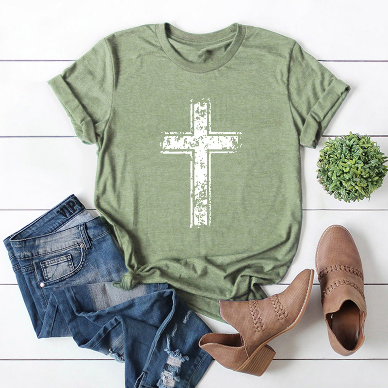 Title 8, Cross Cotton Short Sleeve Women