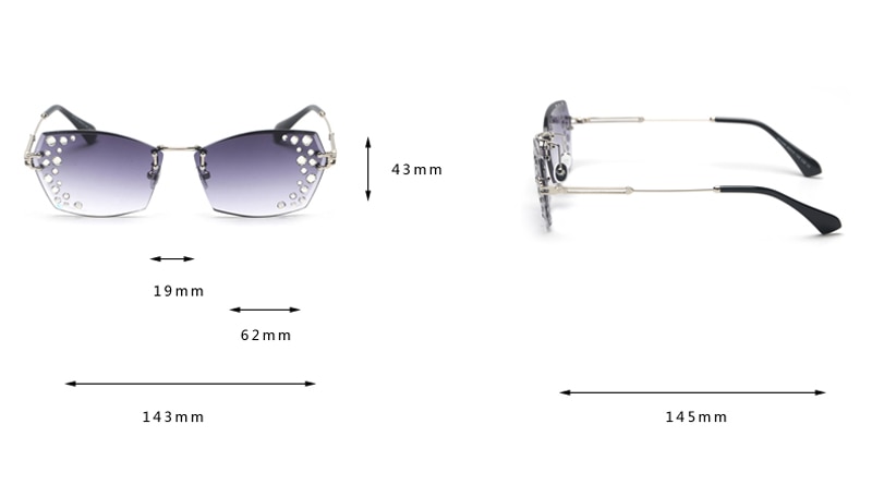 rimless sunglasses 831256 details (1)