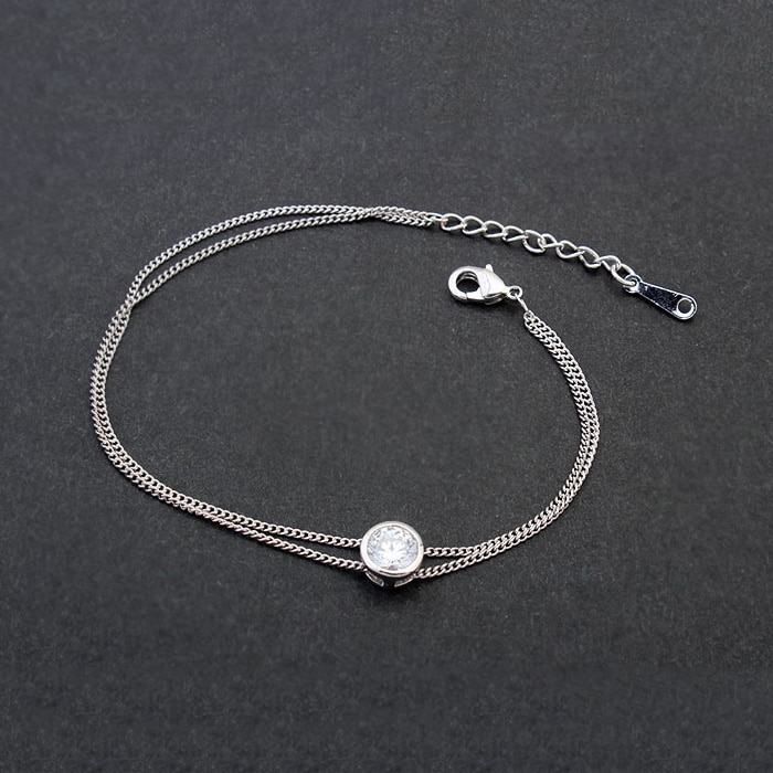 Title 2, Zircon metal bracelet female