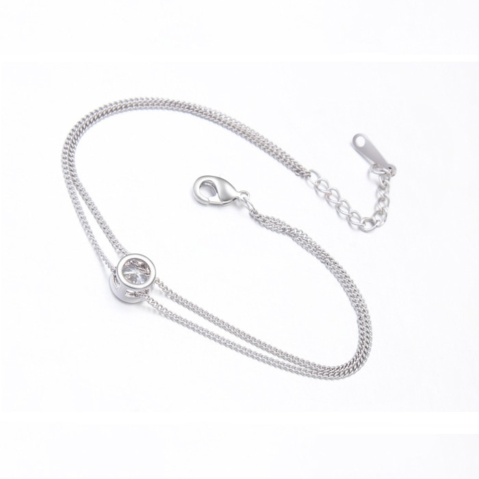 Title 5, Zircon metal bracelet female