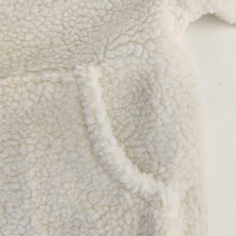 Title 9, Thickened Long-sleeved Zipper Lamb Wool Sweater