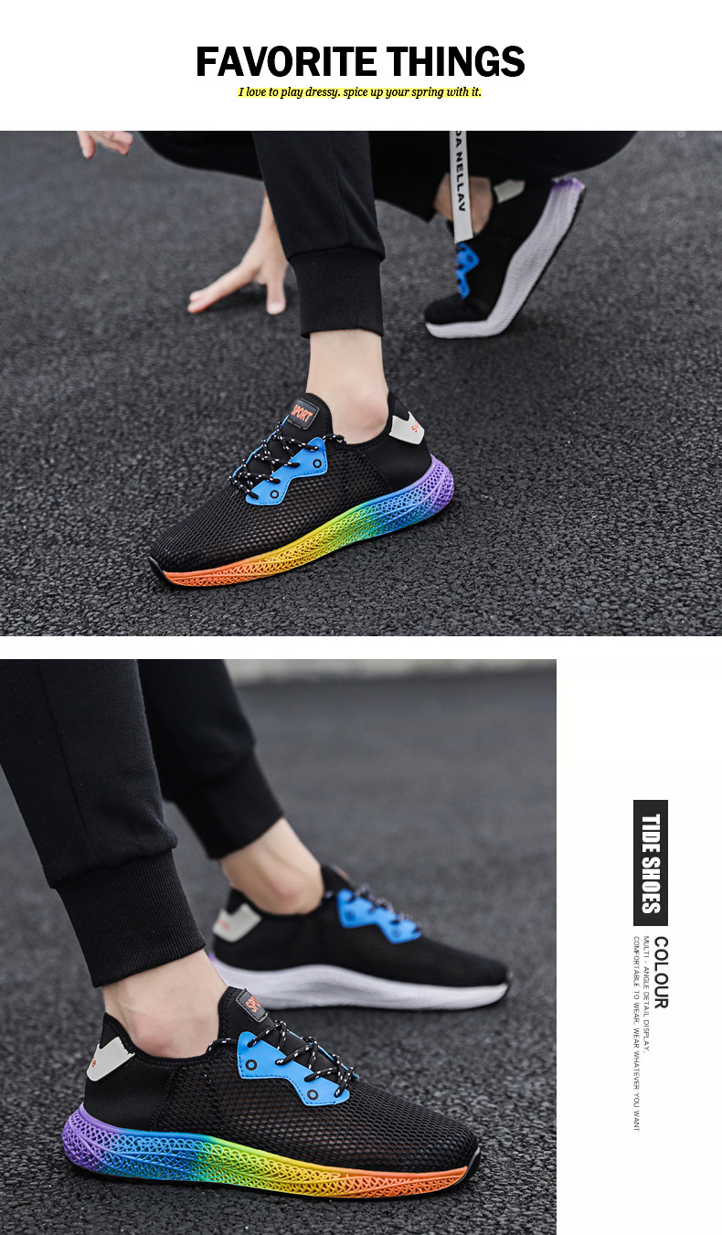 Title 3, Chaussures de sport en mesh respirant pour homm...