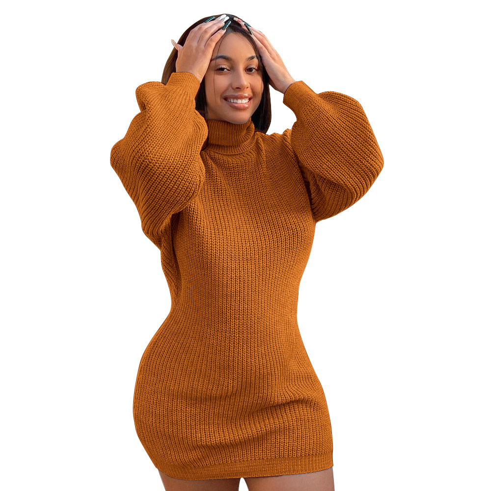 Title 37, European And American Solid Color Turtleneck Sw...