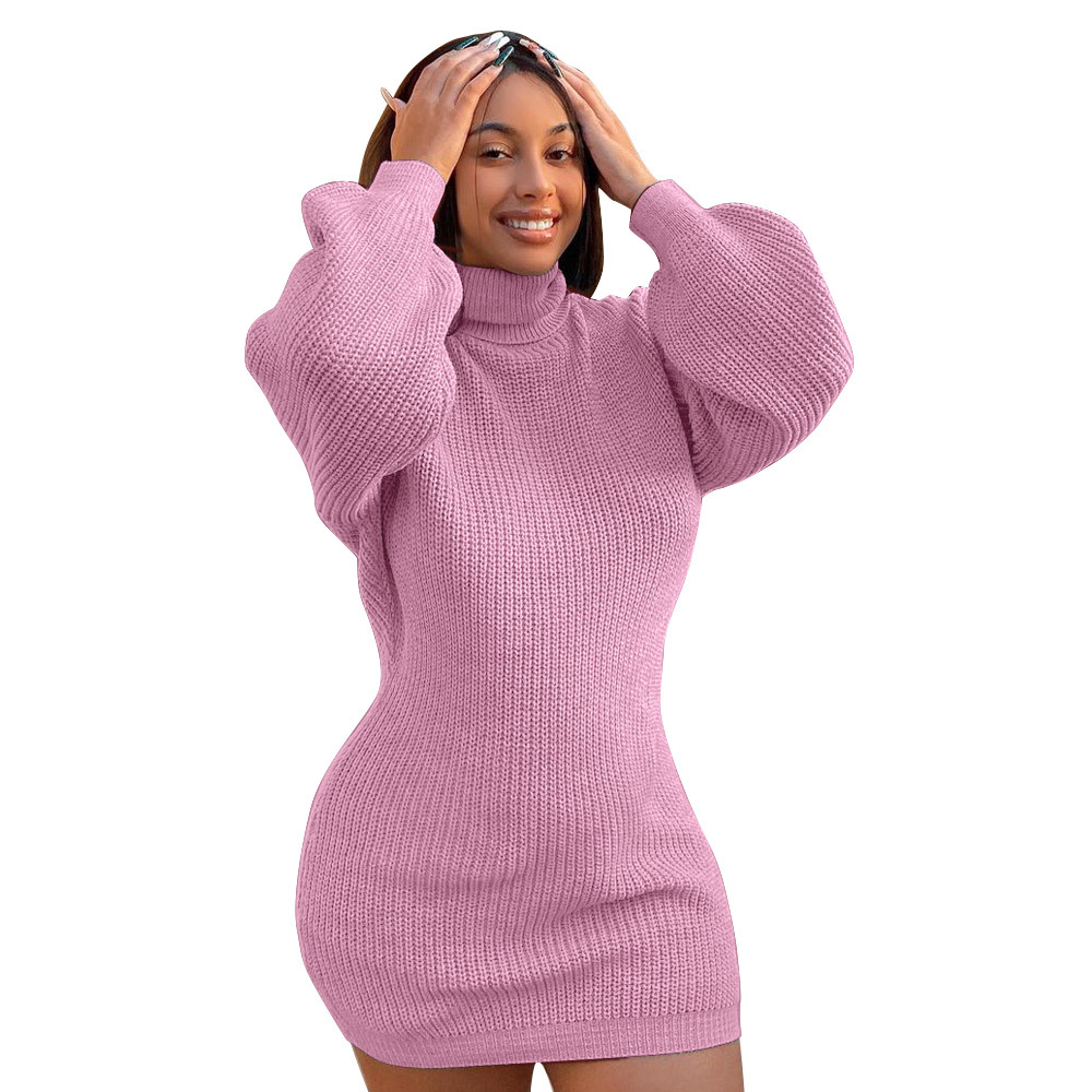 Title 40, European And American Solid Color Turtleneck Sw...