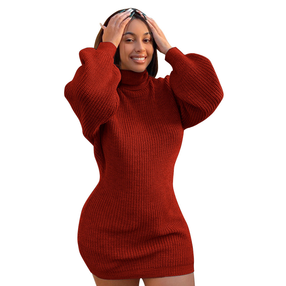 Title 46, European And American Solid Color Turtleneck Sw...