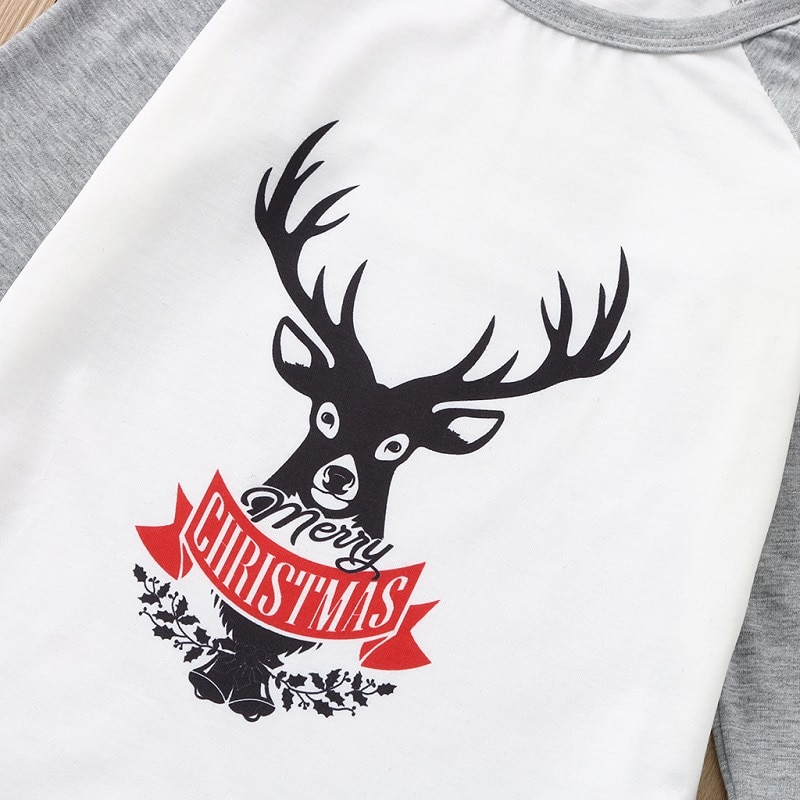 Title 14, Christmas Elk Printed Parent Child Long Sleeve ...