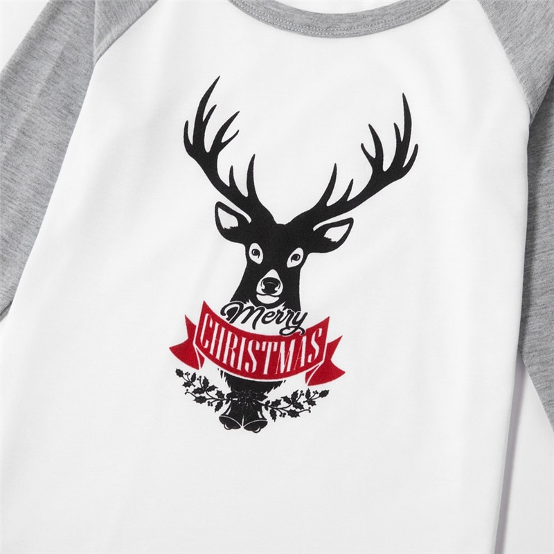 Title 19, Christmas Elk Printed Parent Child Long Sleeve ...