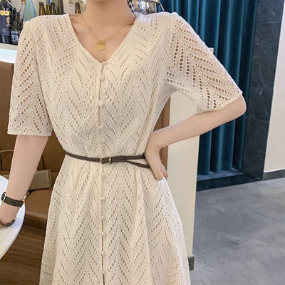 Thin Long Skirt Plus Size Lace Fairy Skirt Dress