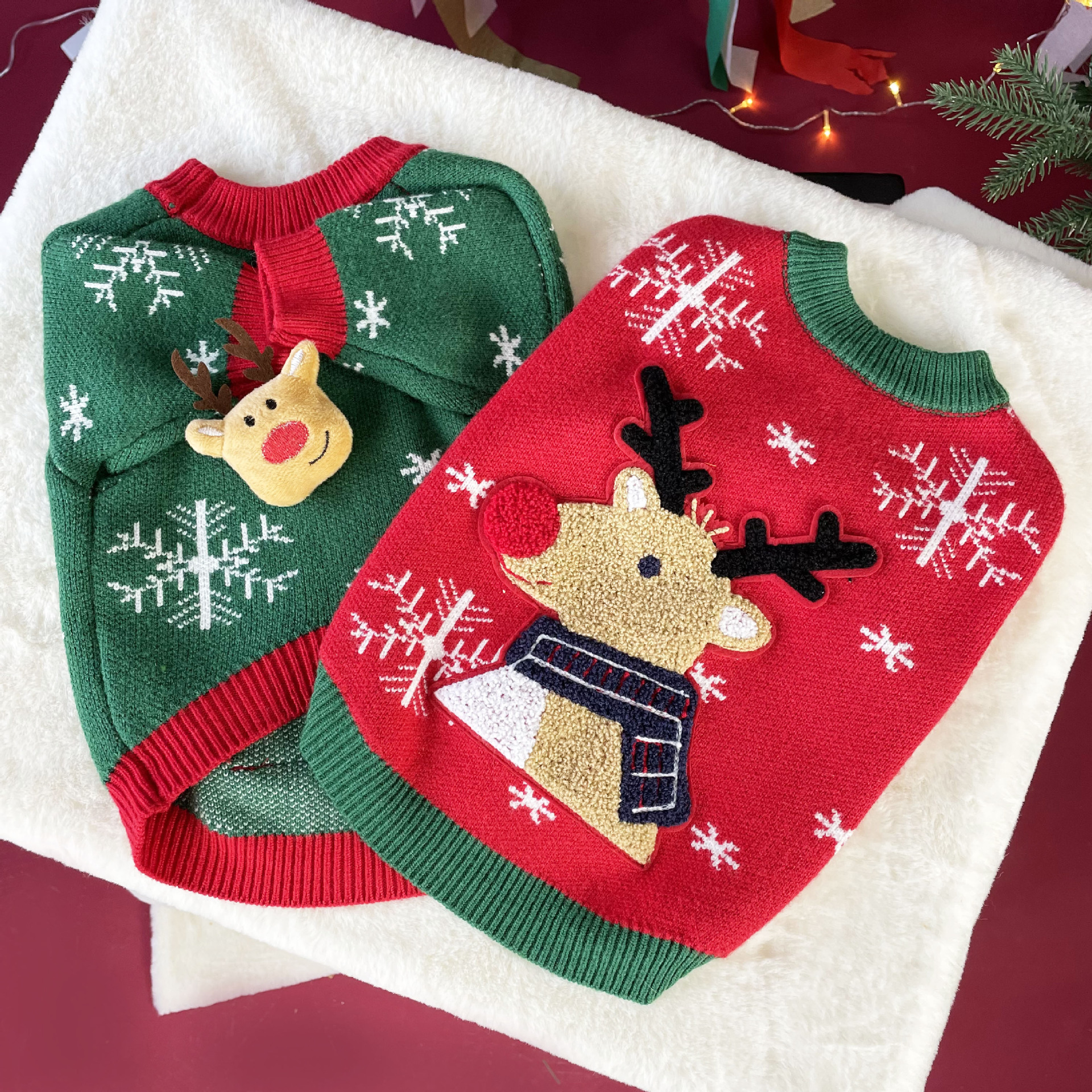 Title 21, Neue Weihnachts Hundepullover Gepolstert Warme ...