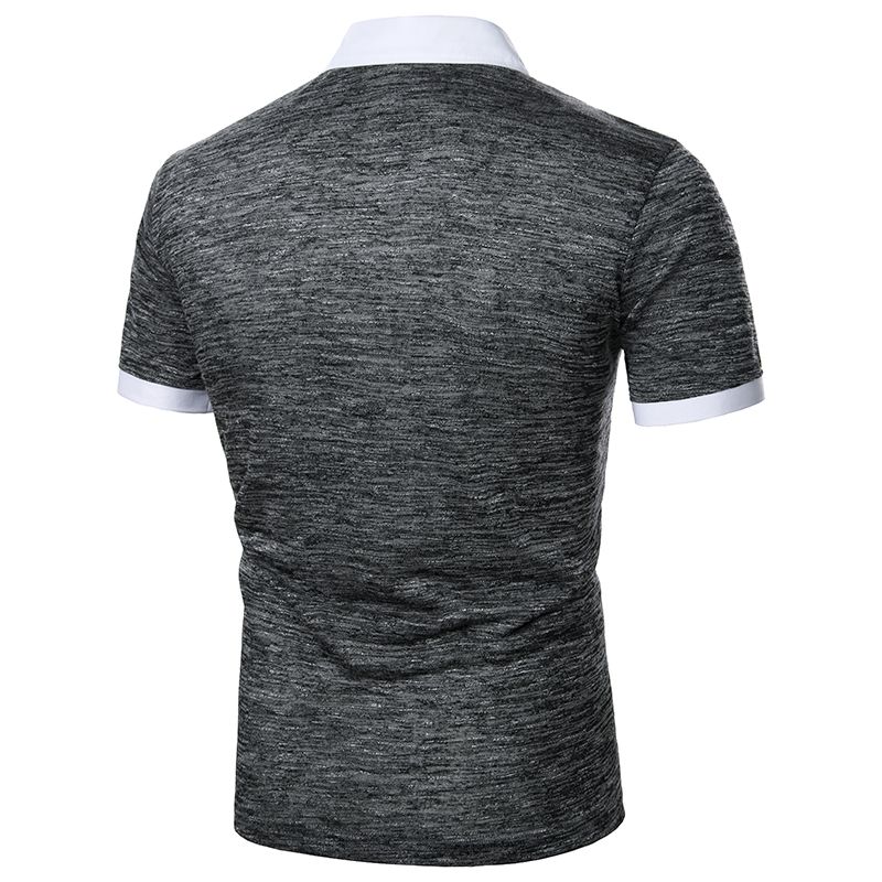 Title 15, Herren Kurzarm-Shirt mit zweifarbiger Stegband-...