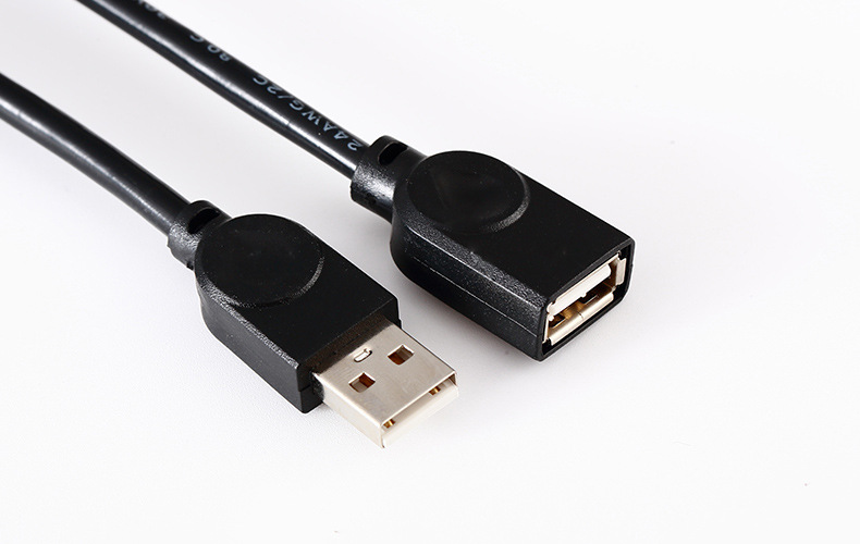 Title 4, Cabo de extensão de dados USB Black AF2.0 com n...