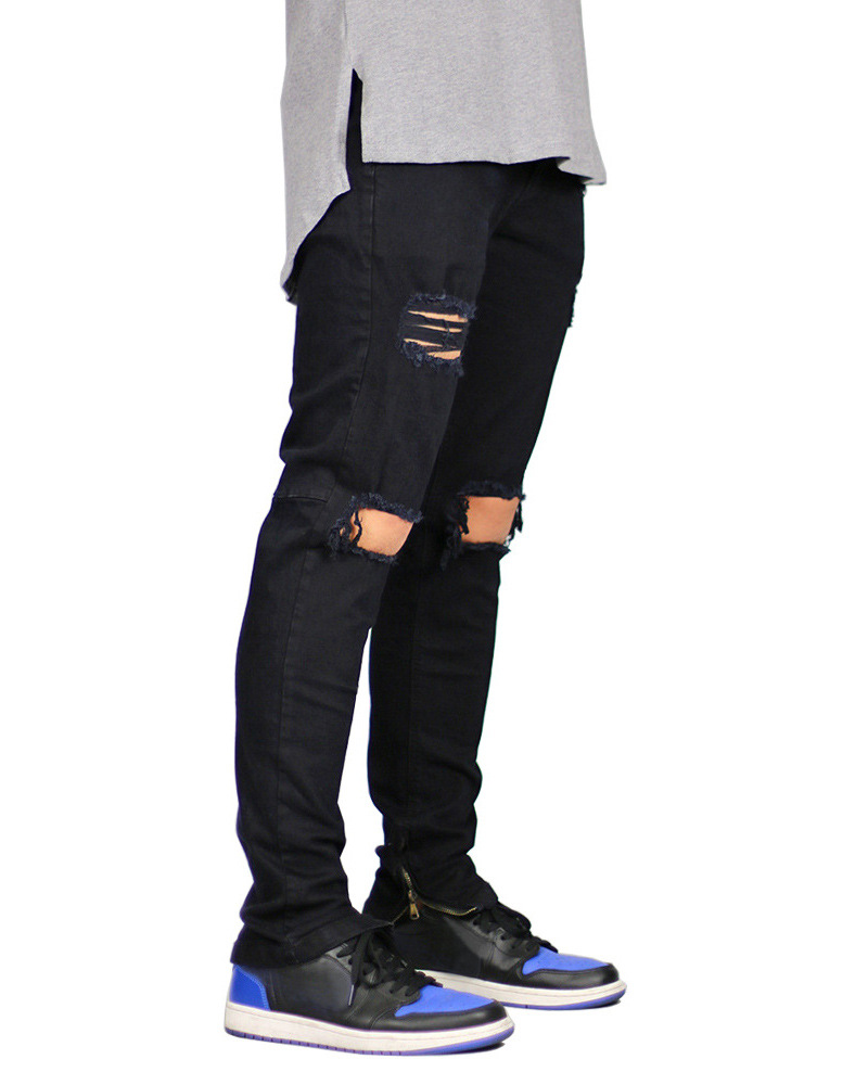 Title 2, Mens Ripped Slim Jeans