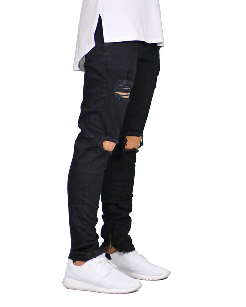 Title 4, Jeans Slim Rasgado Masculino