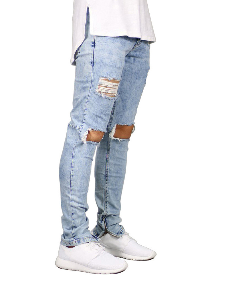 Title 5, Mens Ripped Slim Jeans