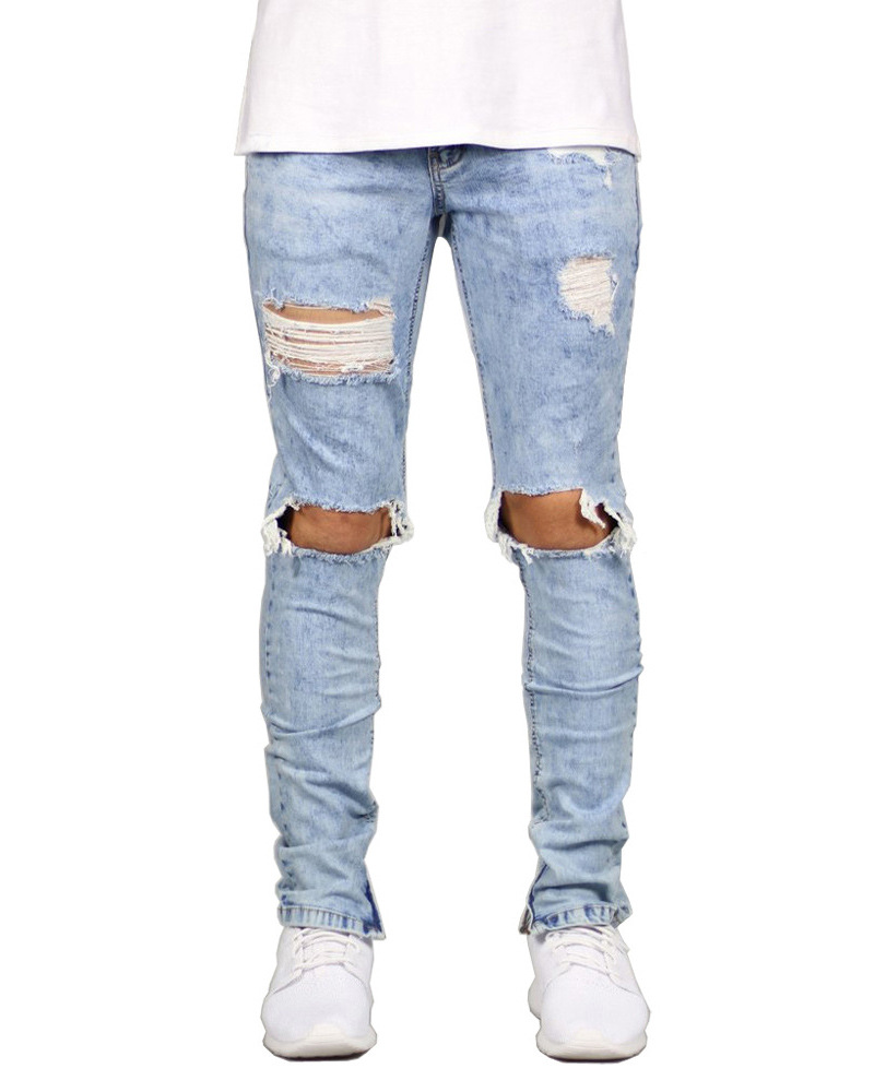 Title 6, Jeans Slim Rasgado Masculino