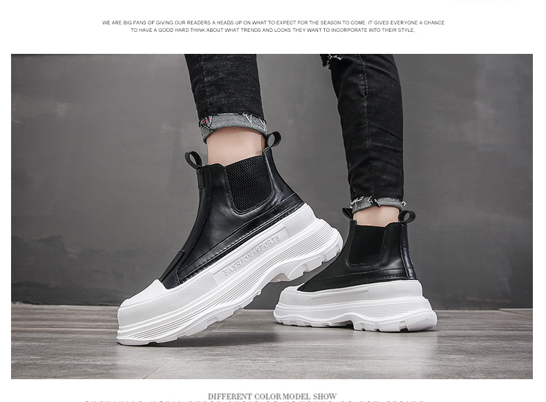 Title 2, Thick-soled High-top Casual Set Of Boots