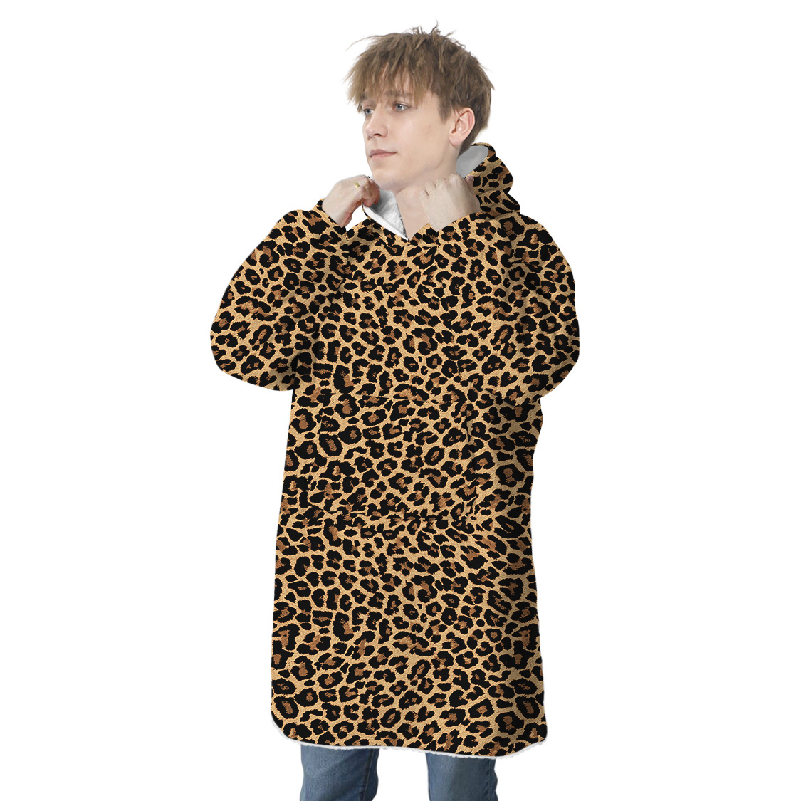 Title 34, Starry Sky Digital Printed Mink Fleece Hooded S...