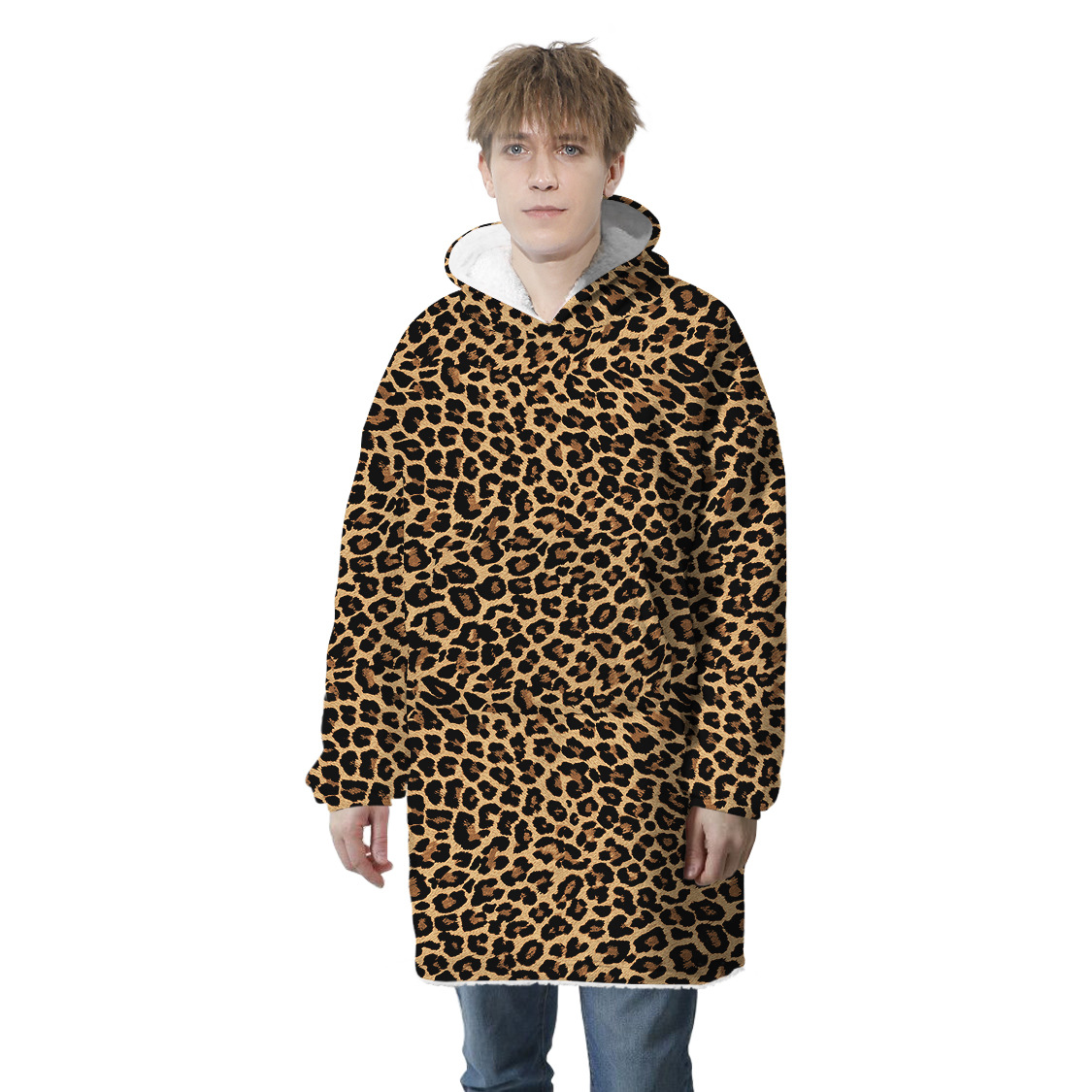 Title 35, Starry Sky Digital Printed Mink Fleece Hooded S...