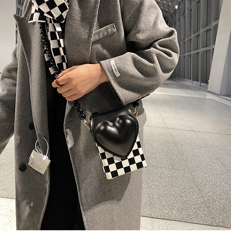 Title 8, New Checkerboard Mobile Phone Bag Shoulder Mess...