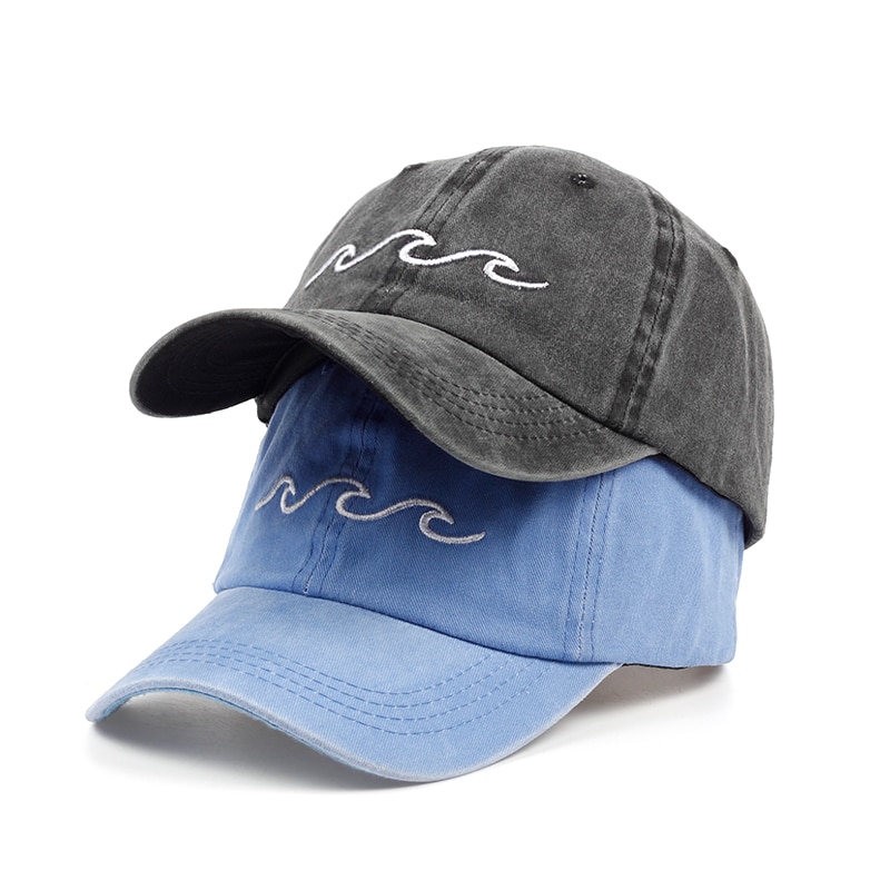 Title 1, Wavy Embroidery Baseball Hat for casual wear. P...