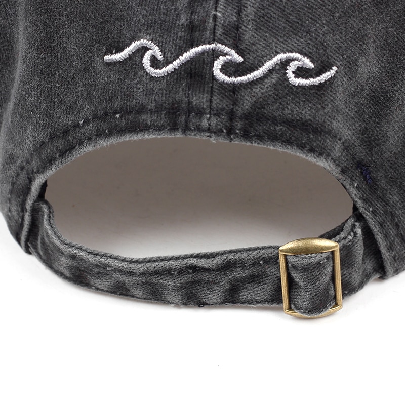 Title 8, Casquette de baseball brodée avec motif ondulé,...