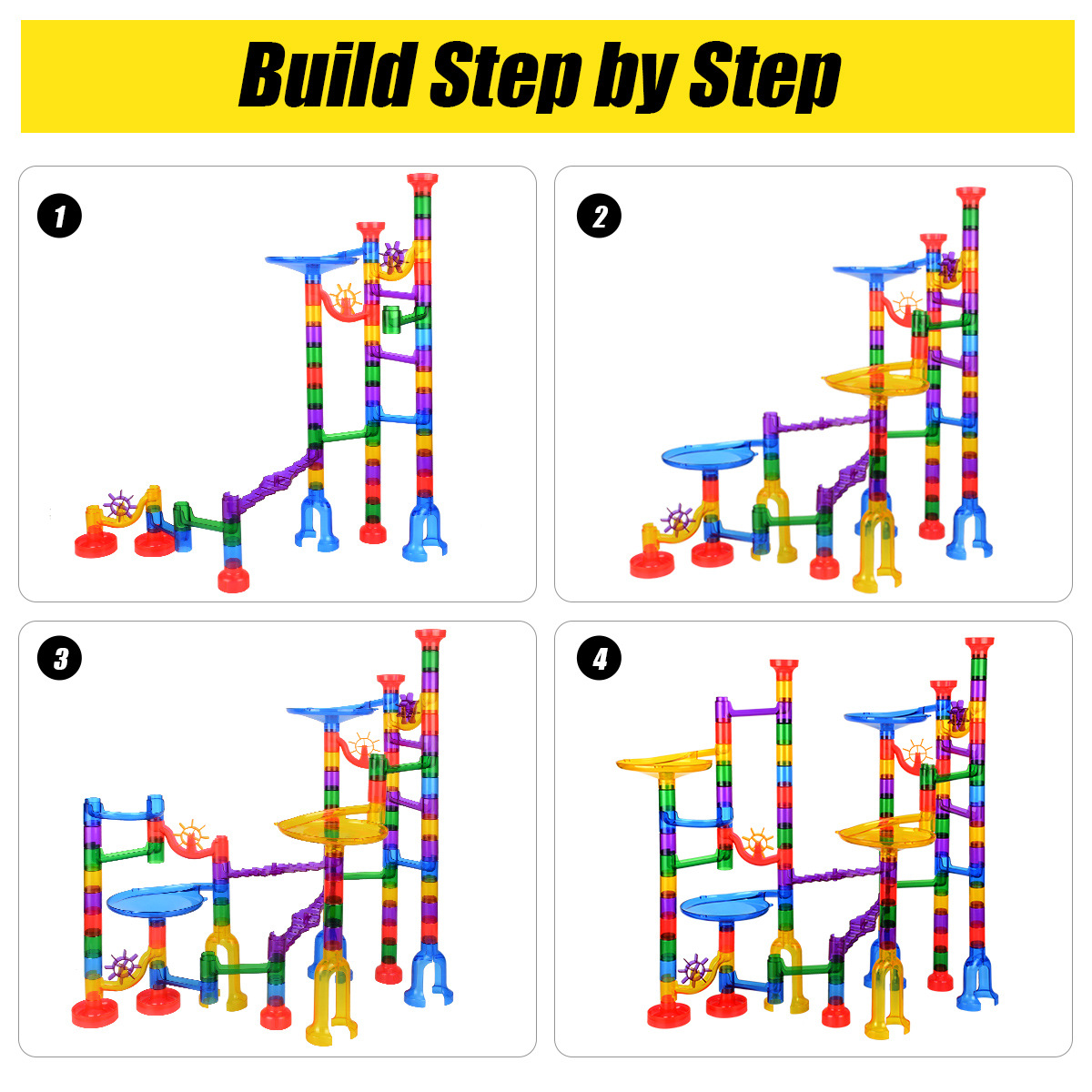 Title 2, Pipeline espacial 122pcs montando blocos de con...