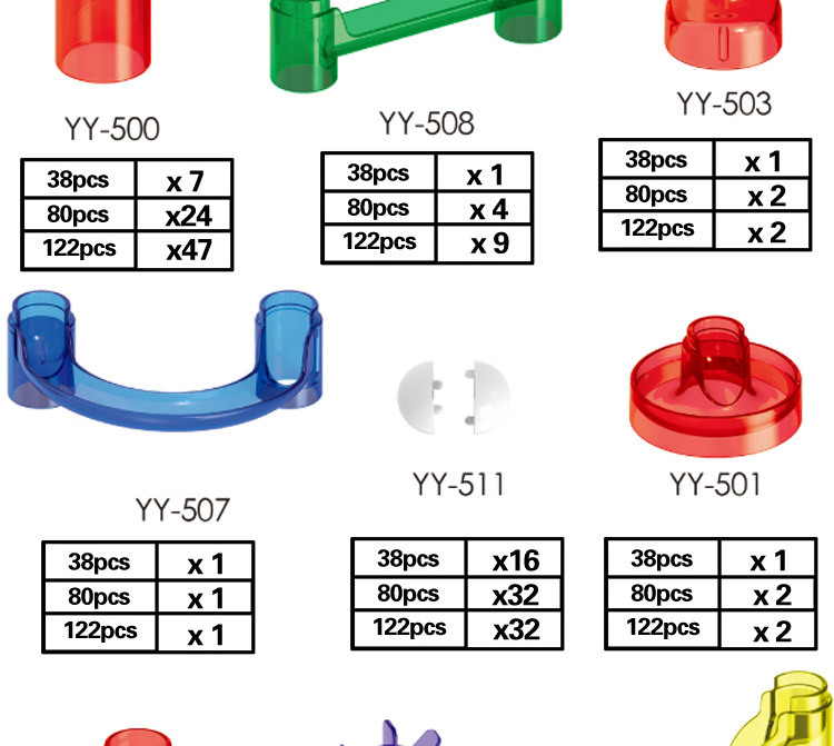 Title 6, Pipeline espacial 122pcs montando blocos de con...