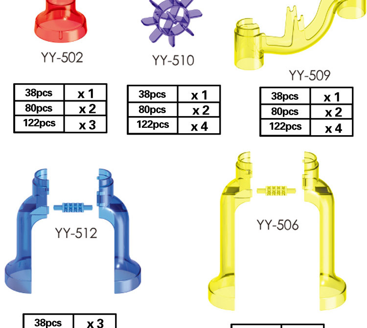 Title 7, Pipeline espacial 122pcs montando blocos de con...