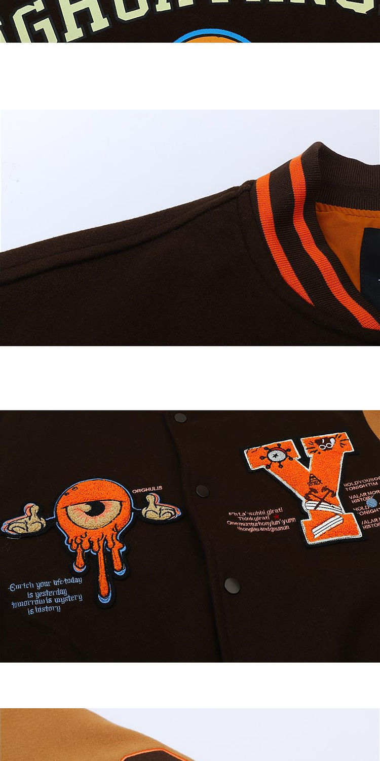 Title 18, New Trendy Brand baseballjack voor heren, met s...