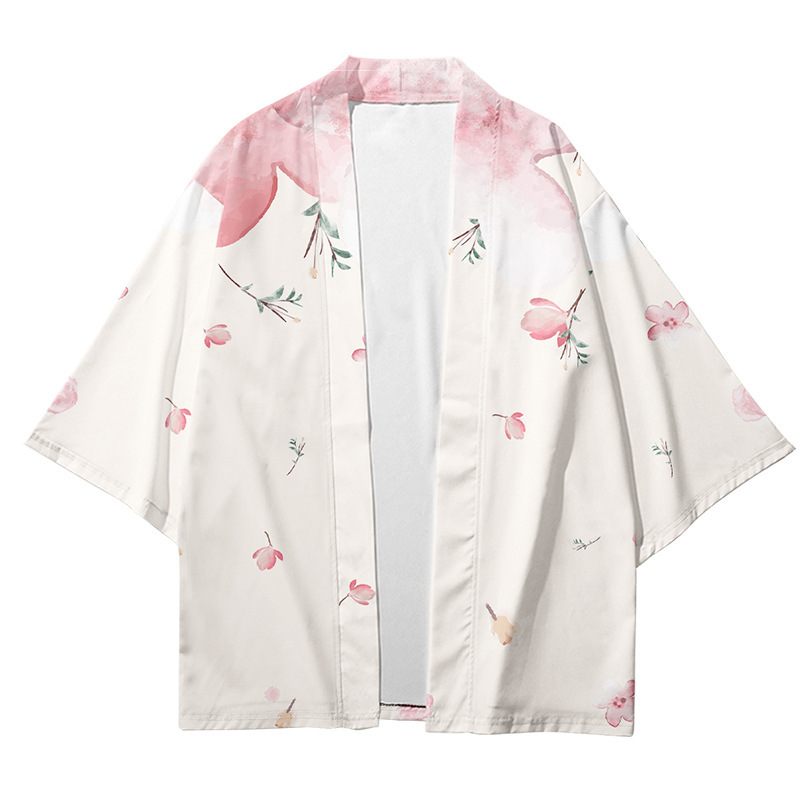 Title 1, Flower And Plant Kimono Digital Printing Perfor...