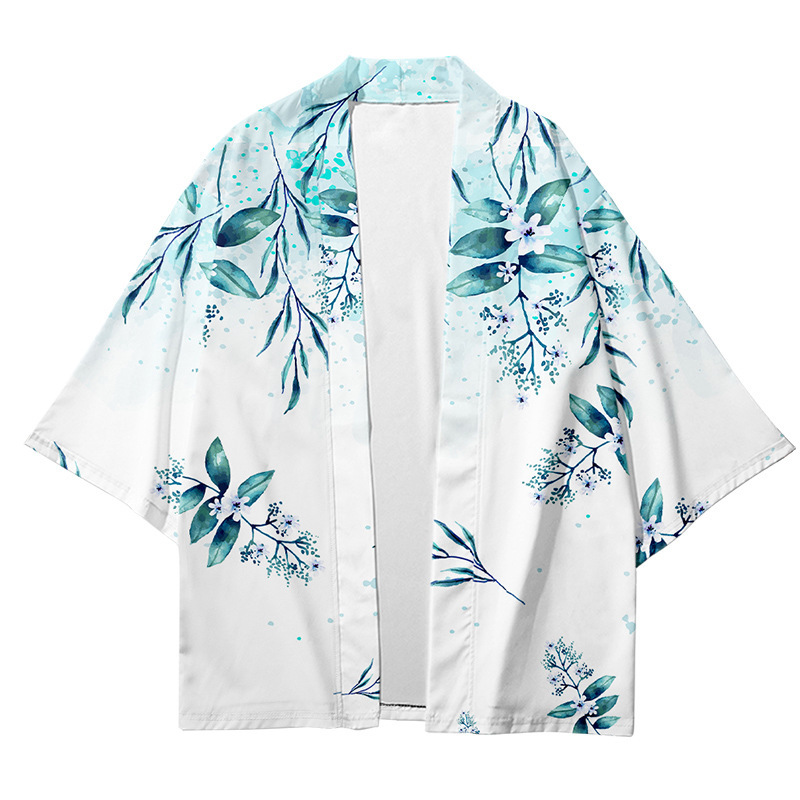 Title 3, Flower And Plant Kimono Digital Printing Perfor...