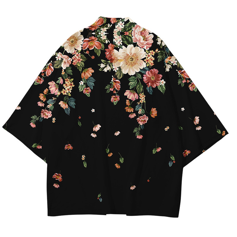 Title 6, Flower And Plant Kimono Digital Printing Perfor...